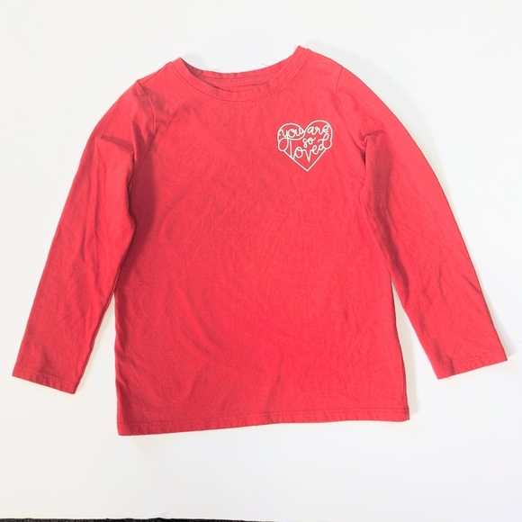 Cat & Jack Long Sleeve 'Heart/Loved' Top Bundle - Picture 7 of 16